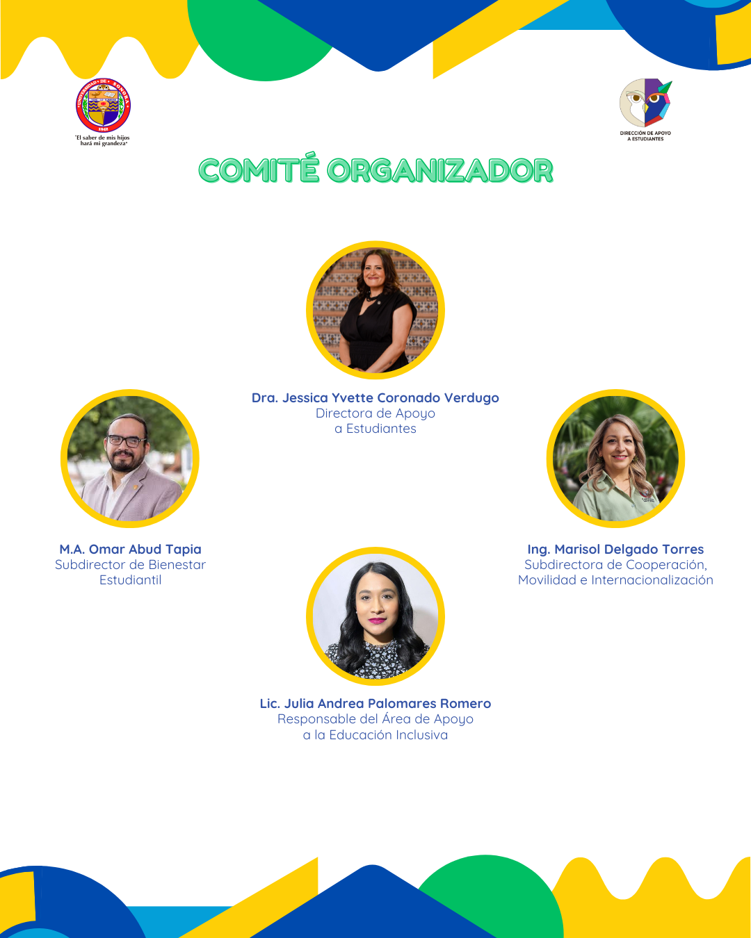 Imagen que contiene los integrantes del comité organizador